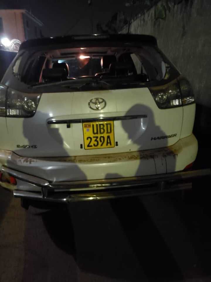 The car which the thugs had attempted to steal. Courtesy photo