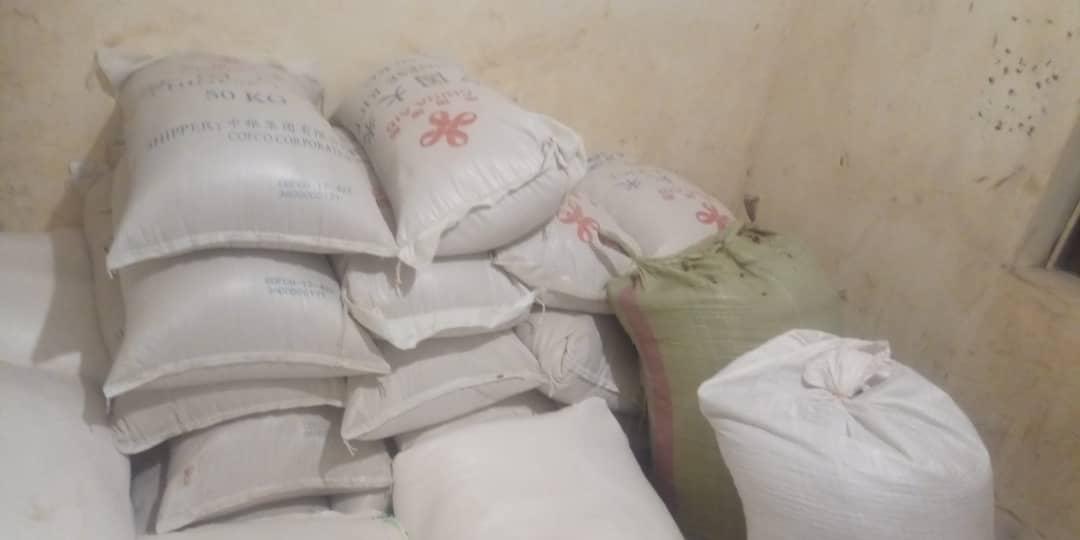 Relief food is part of the items found at Martin Owor's home