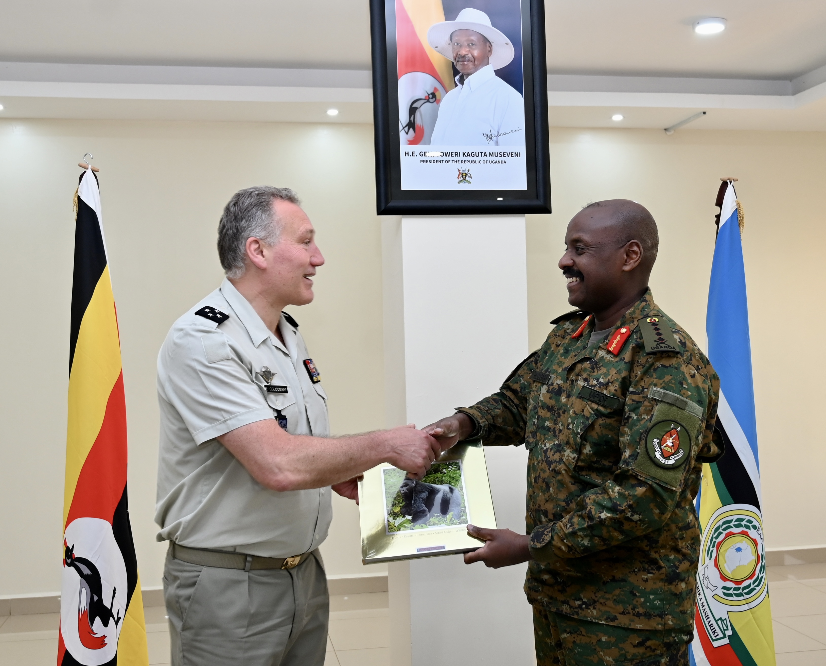 Gen Kainerugaba Meets French General