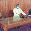 NRM MPs addressing the media