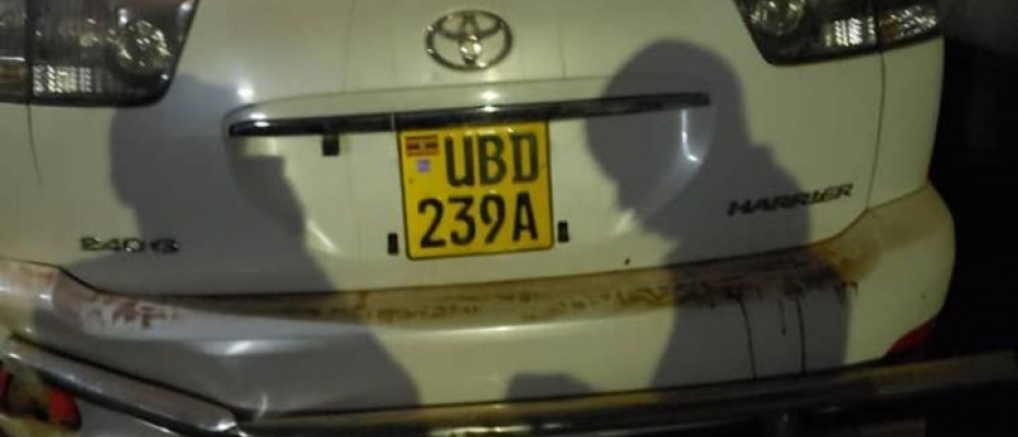 The car which the thugs had attempted to steal. Courtesy photo