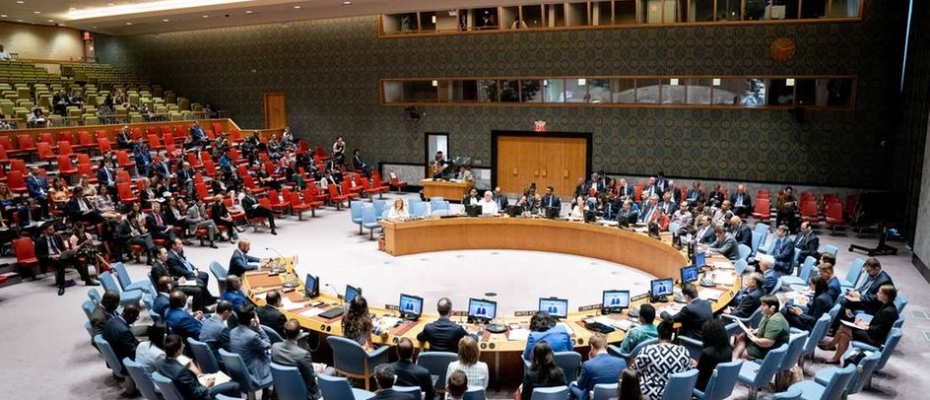 A UN Security Council meeting 