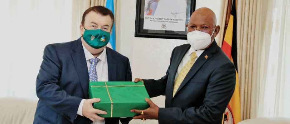 Minister of Foreign Affairs Gen Jeje Odongo met with Colm Brophy