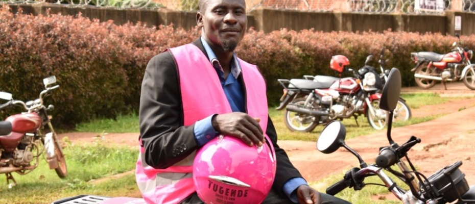 Tugende helps Ugandans acquire assets like motorcycles through loans