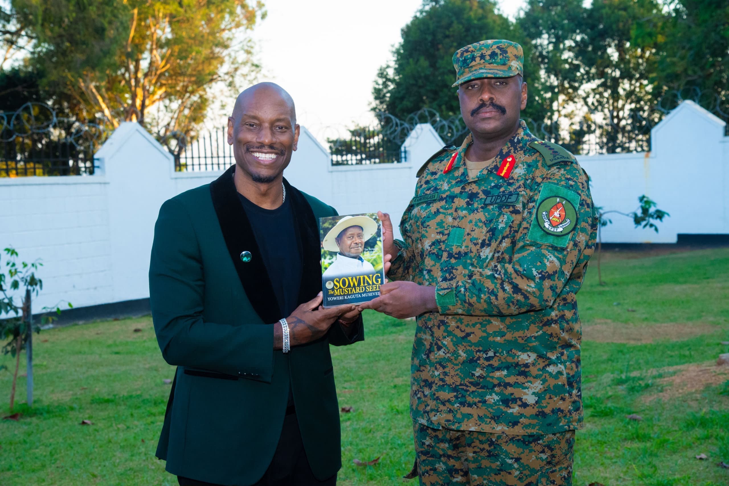Gen Kainerugaba, U.S. Actor Tyrese Gibson Discuss Tourism and Investment