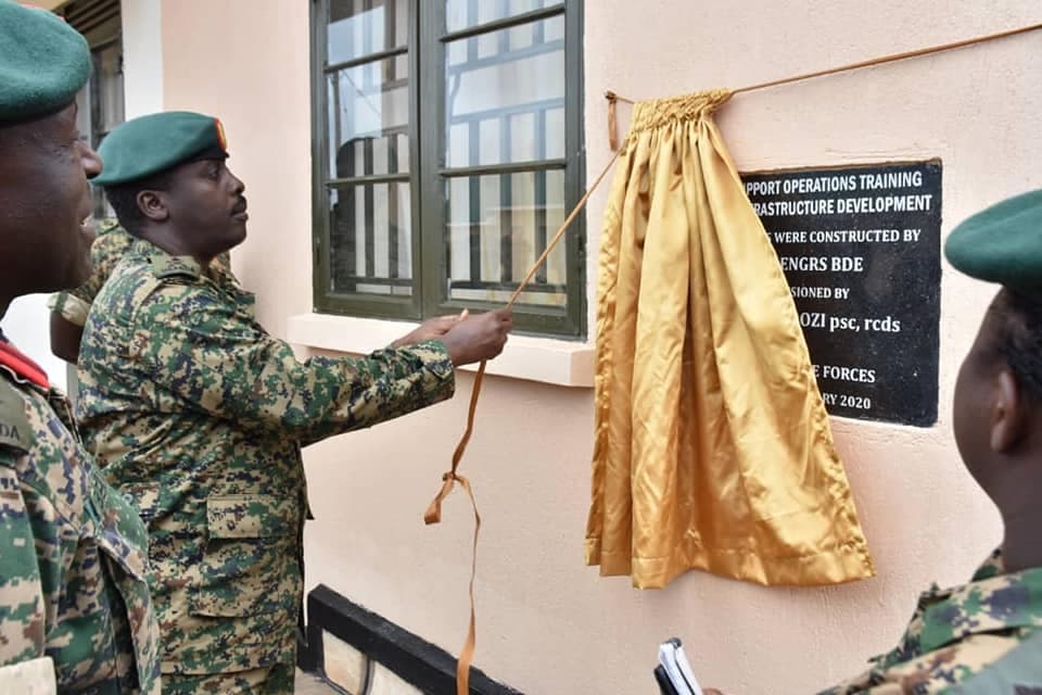 Gen Muhoozi Commissions Peace  Support Operations Training  Centre Singo Buildings