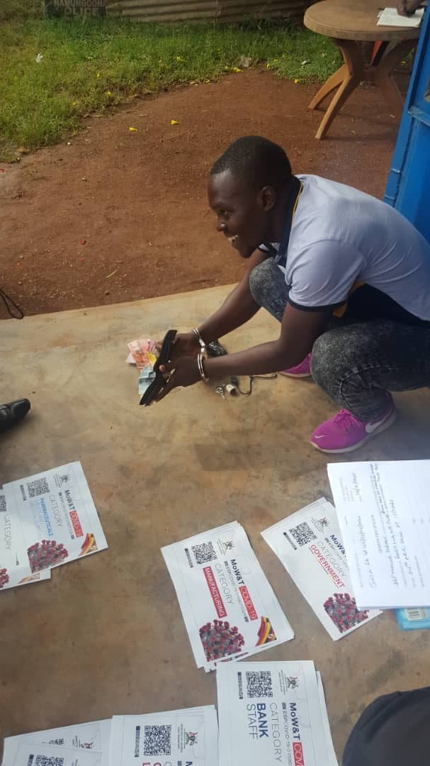 Jinja Road Police hold Two over Forged Covid-19 Car Stickers 