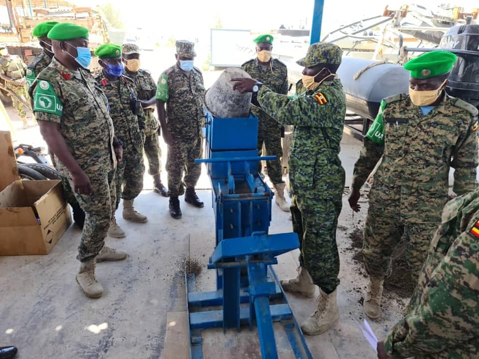 UPDF officer creates brick-making machine to cut construction costs