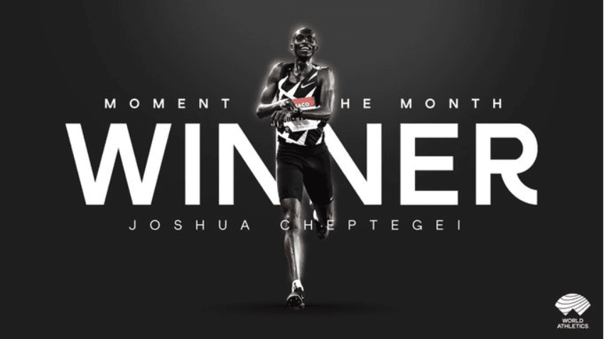 Cheptegei Voted World Athlete of the Month