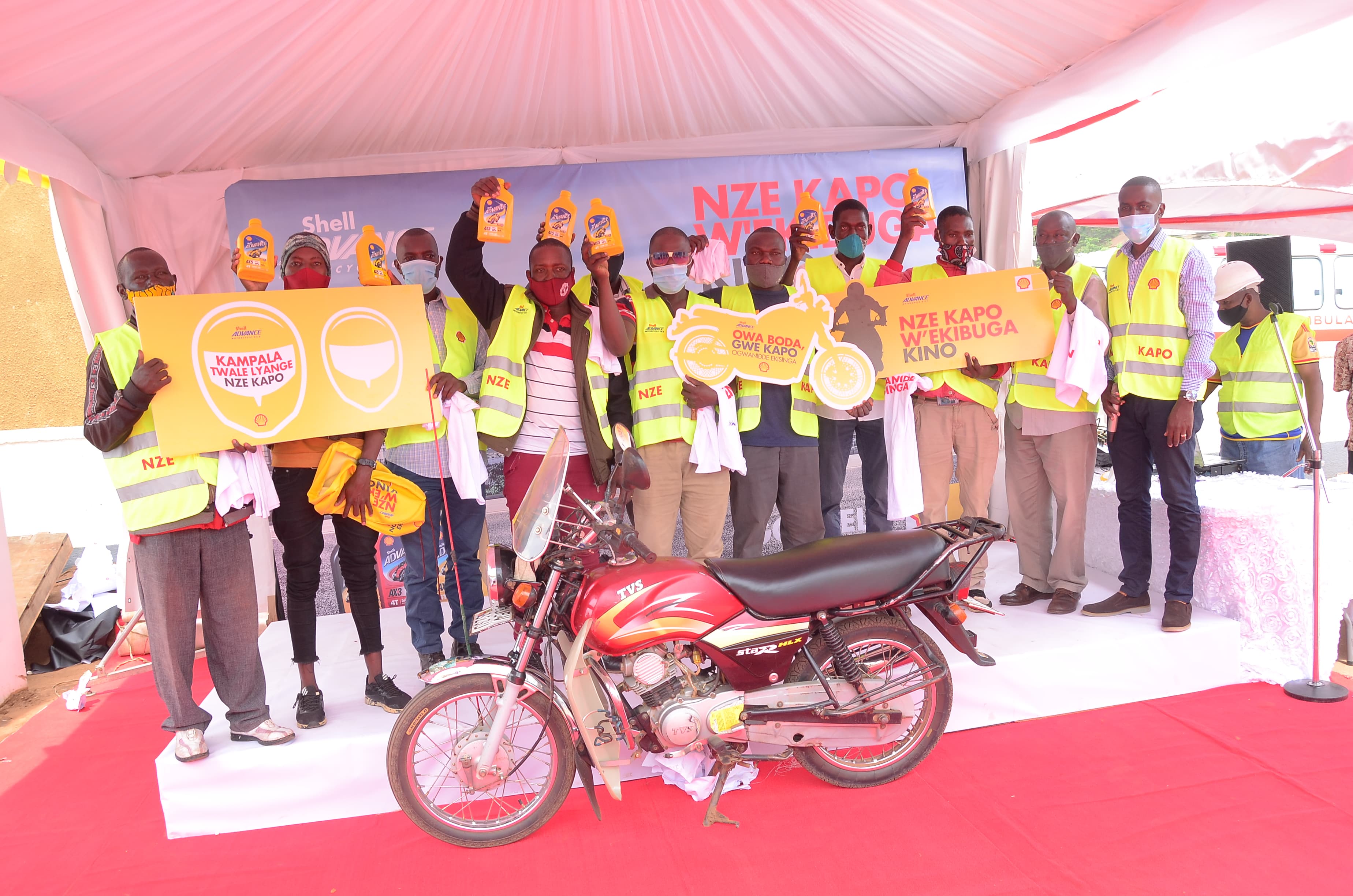 Vivo Energy commits over Shs300 million to supporting Boda riders