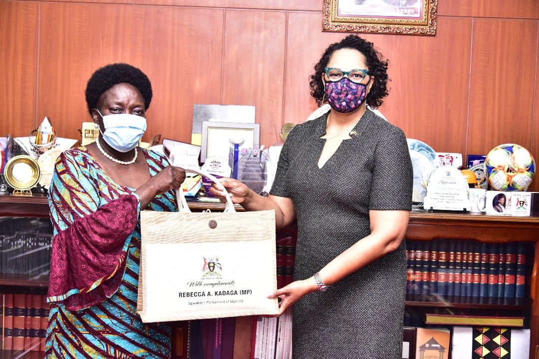 Speaker Kadaga, Ambassador Brown agree to 'explore linkages' between Uganda, US lawmakers