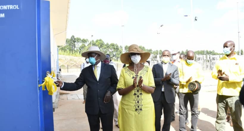 Museveni commissions 189MW power substation in Mukono