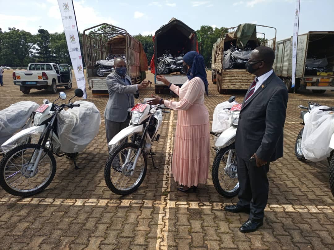 Government delivers 135 motorcycles for sage programme