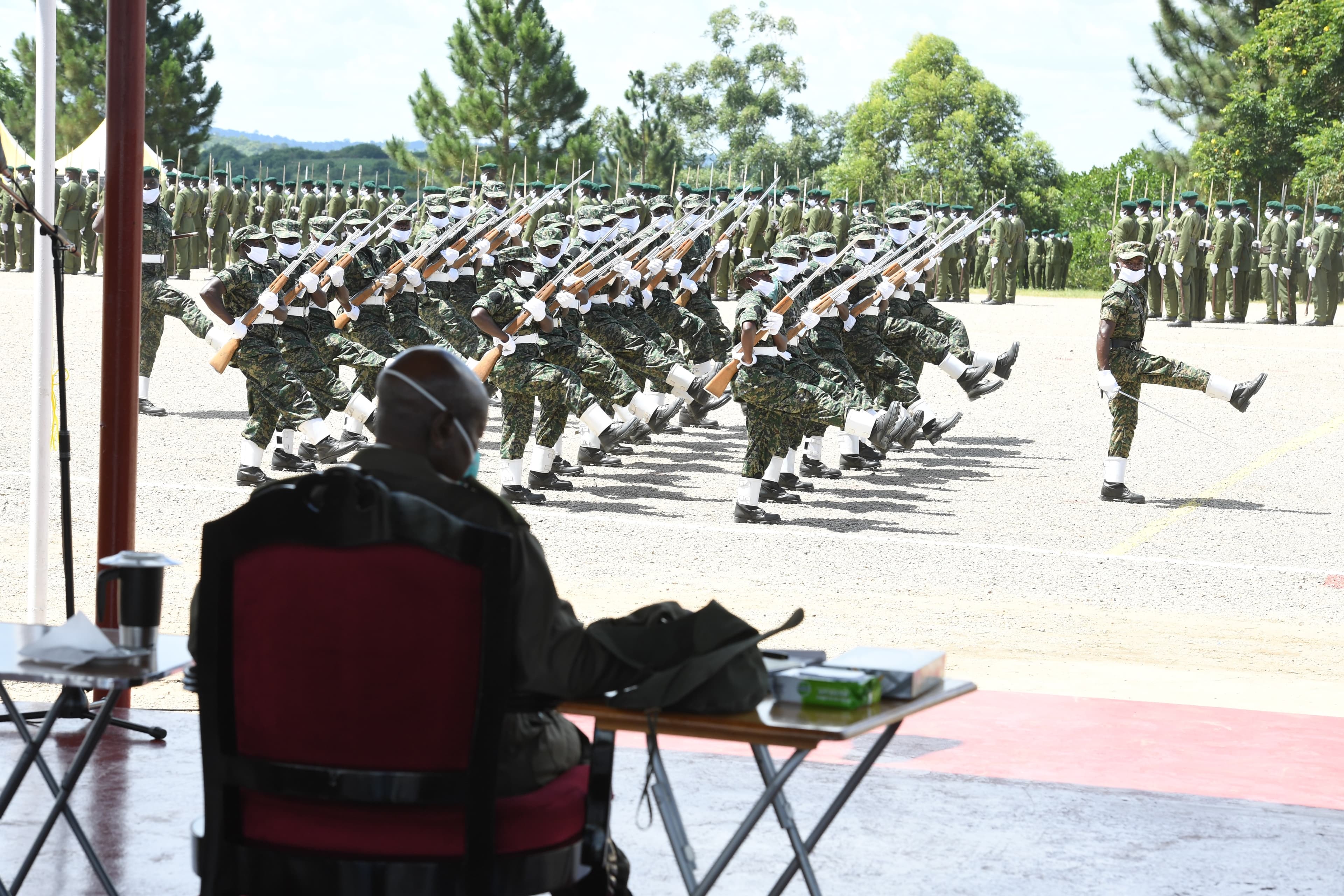 President Museveni Passes out Over 1,000 Cadet Officers