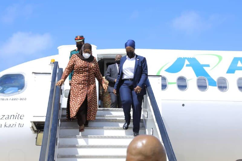 Tanzania President Samia Suluhu in Uganda for Two-day State Visit