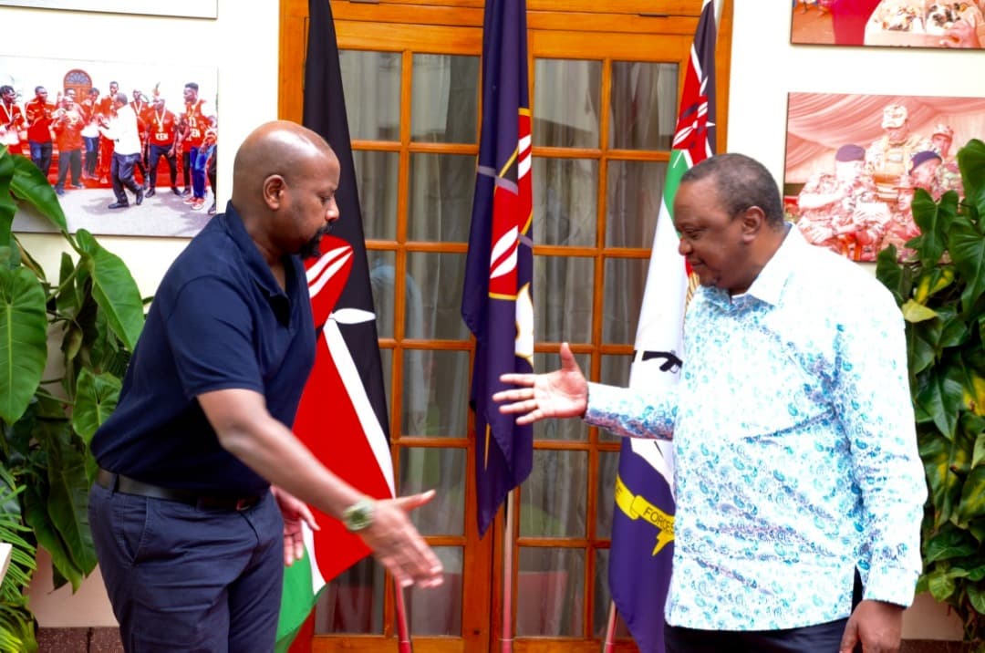 Gen Kainerugaba Delivers Museveni's Message to Kenya's Uhuru Kenyatta 