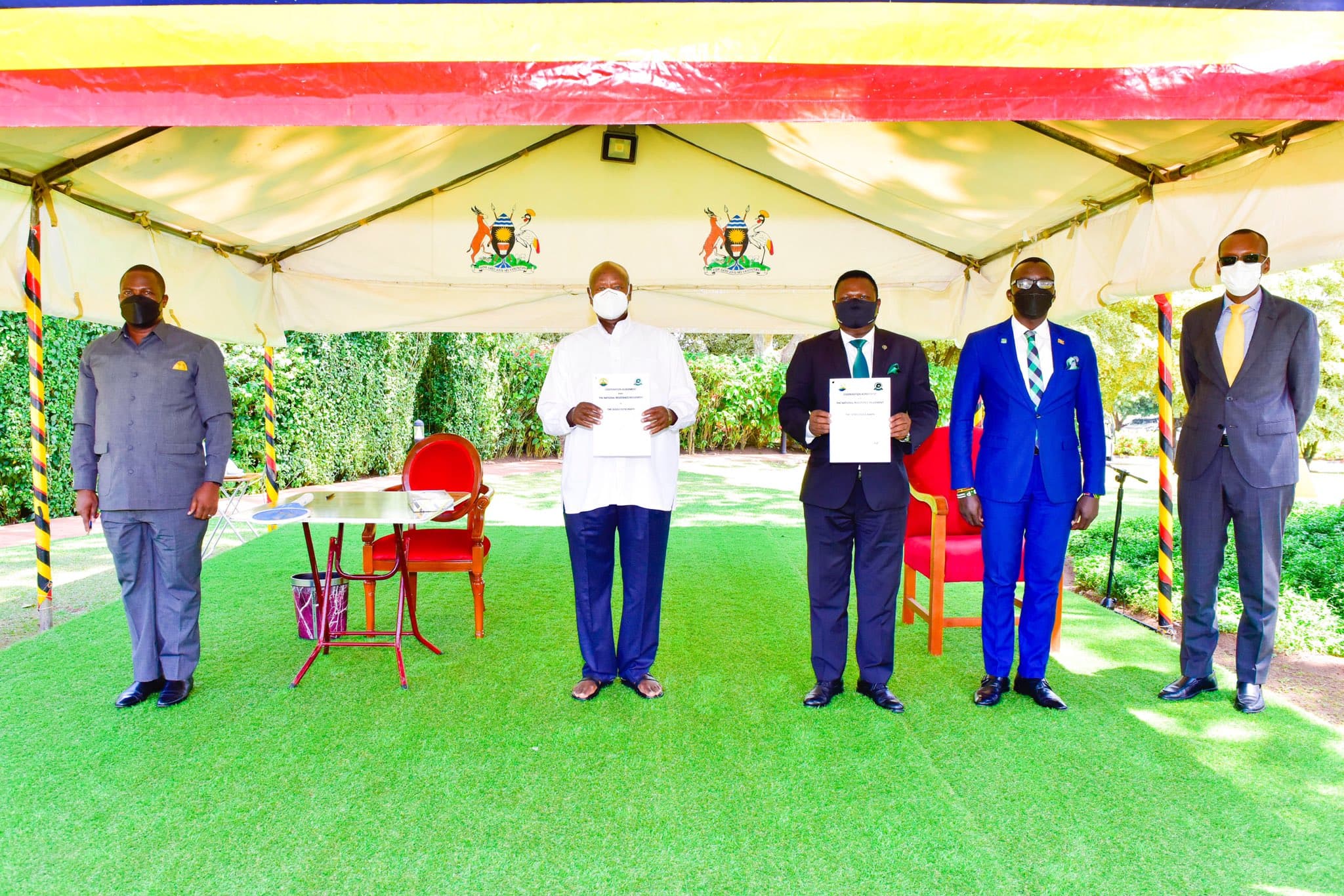 It is Your Duty to Unite Ugandan Patriots - Mao Tells Museveni as NRM, DP Sign Pact