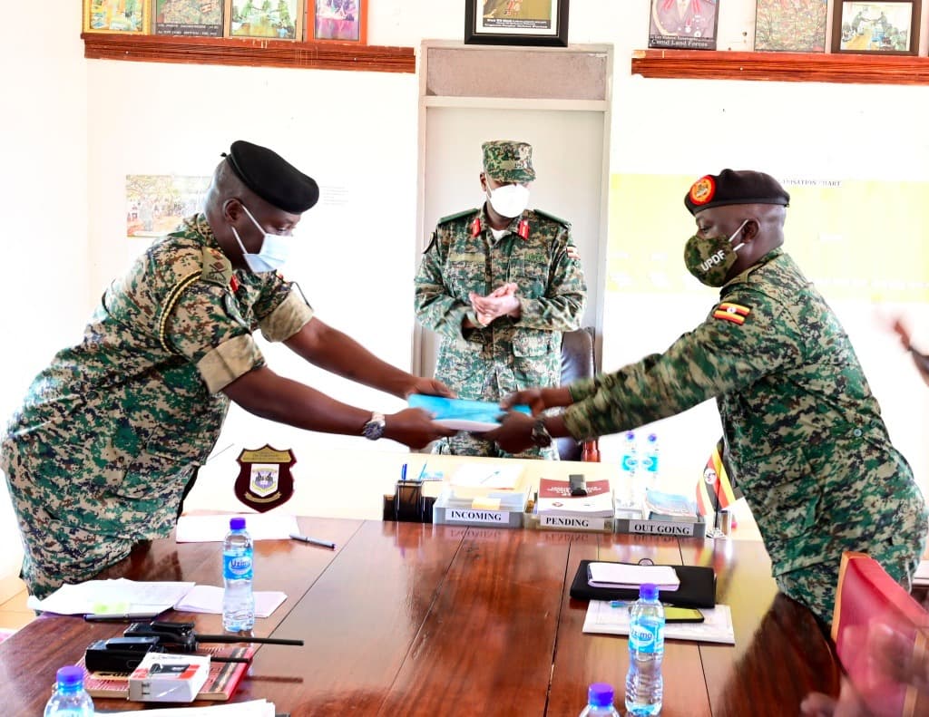 Gen Kainerugaba Welcomes New First Division Commander Ssemwanga 