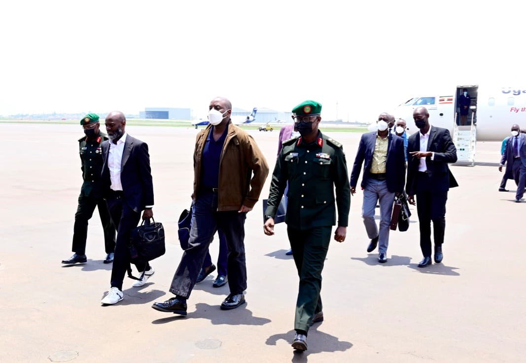 Gen Kainerugaba Arrives in Kigali For More Meetings with Kagame
