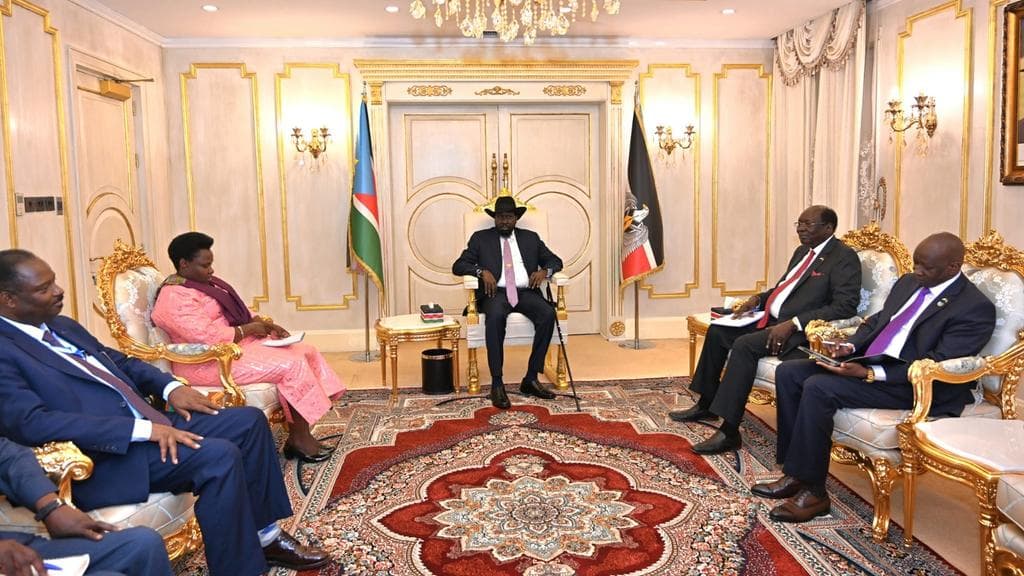 Salvar Kiir Hails Museveni: You've Never Left Me Alone