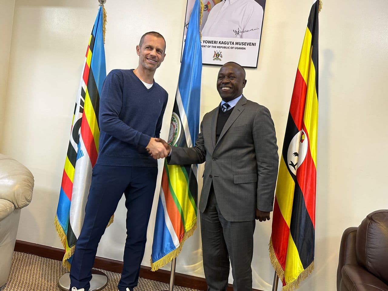 UEFA President Ceferin Visits Uganda
