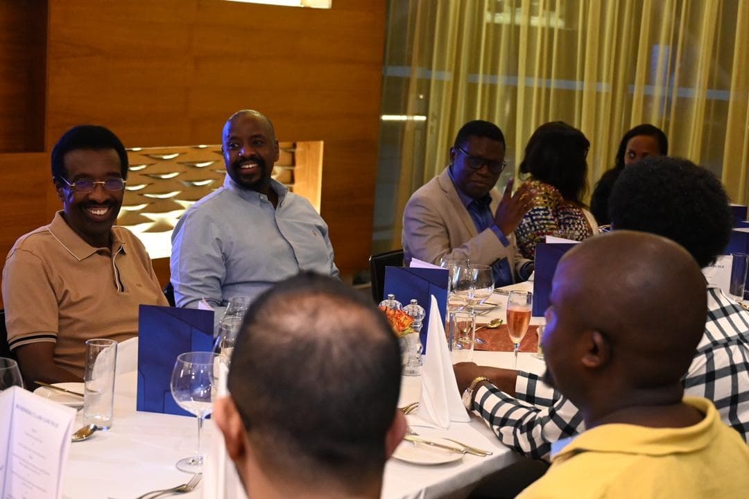 Gen Kainerugaba Enjoys Dinner with His Delegation at Kigali Convention Center