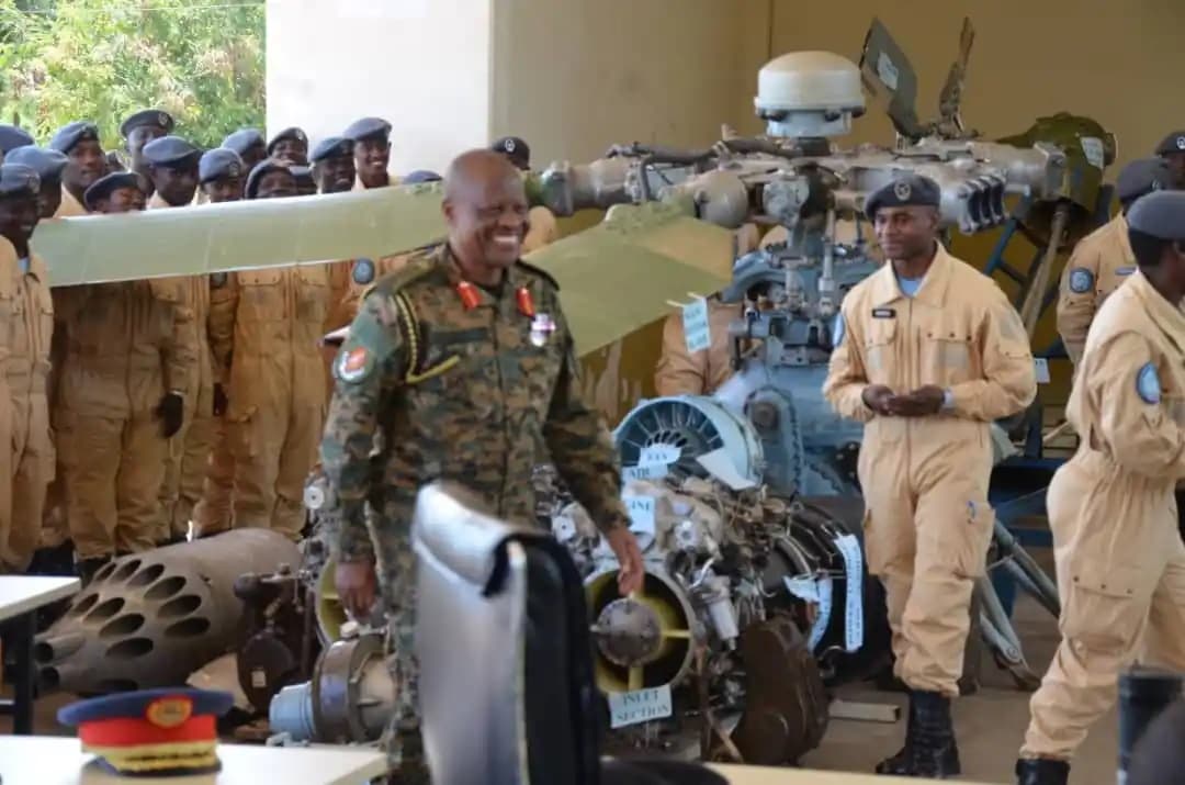 Gen Mbadi Passes out Helicopter Engineers
