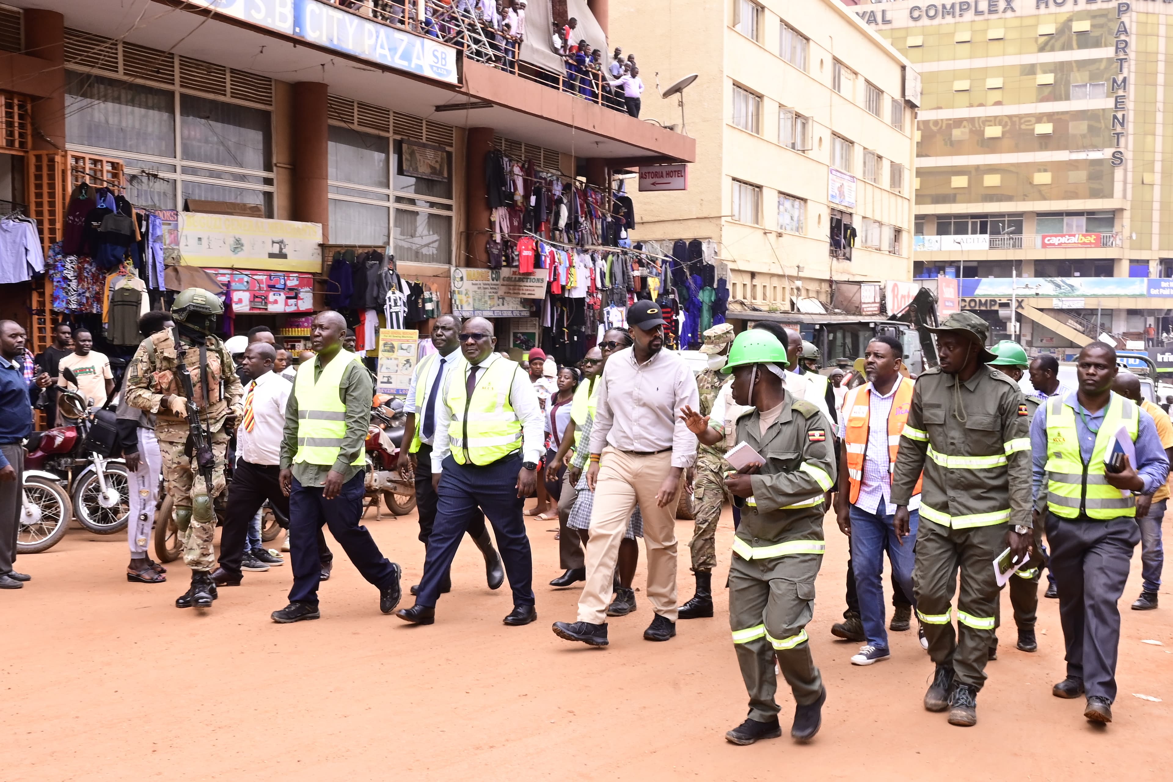 Gen Kainerugaba Tours Ongoing SFC Road Works in Kampala