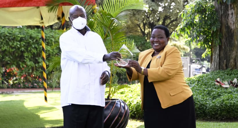 Museveni Receives Prestigious Award for His Outstanding Humanitarian Contribution