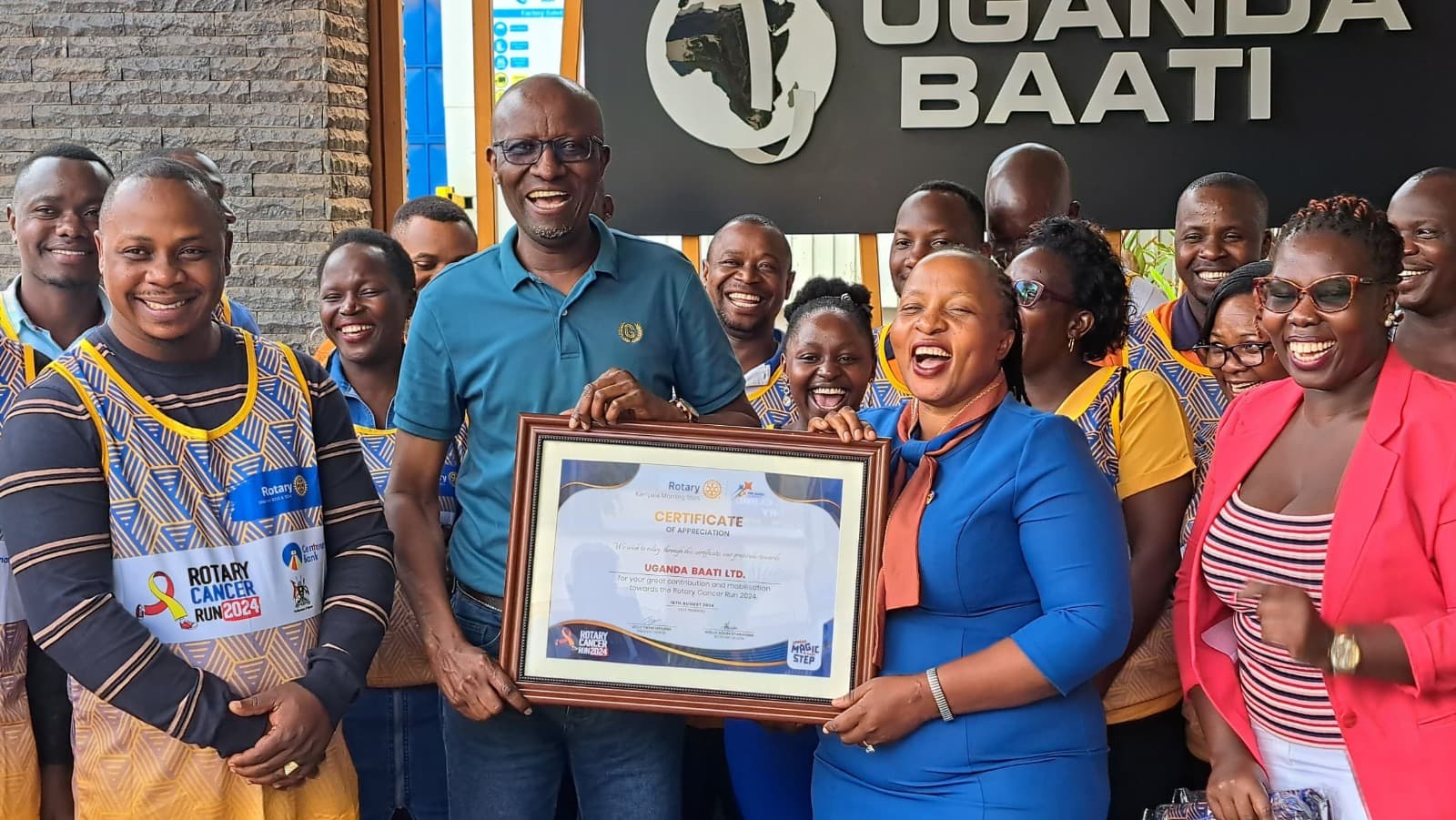  Uganda Baati Foundation Partners with Rotary Uganda to Combat Cancer in 2024 Run