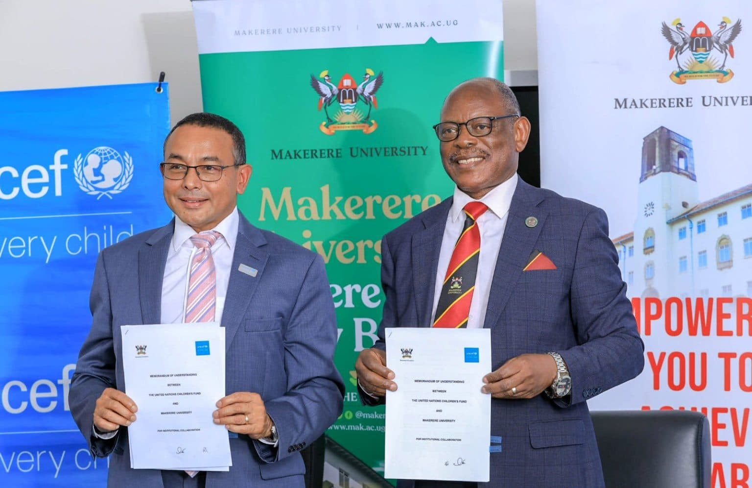 Makerere, UNICEF Sign New Pact to Advance Child Rights