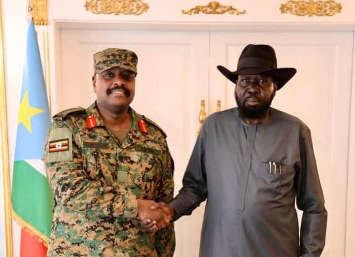 Gen Kainerugaba Holds Talks with South Sudan President Salva Kiir, Visits UPDF Troops in Juba