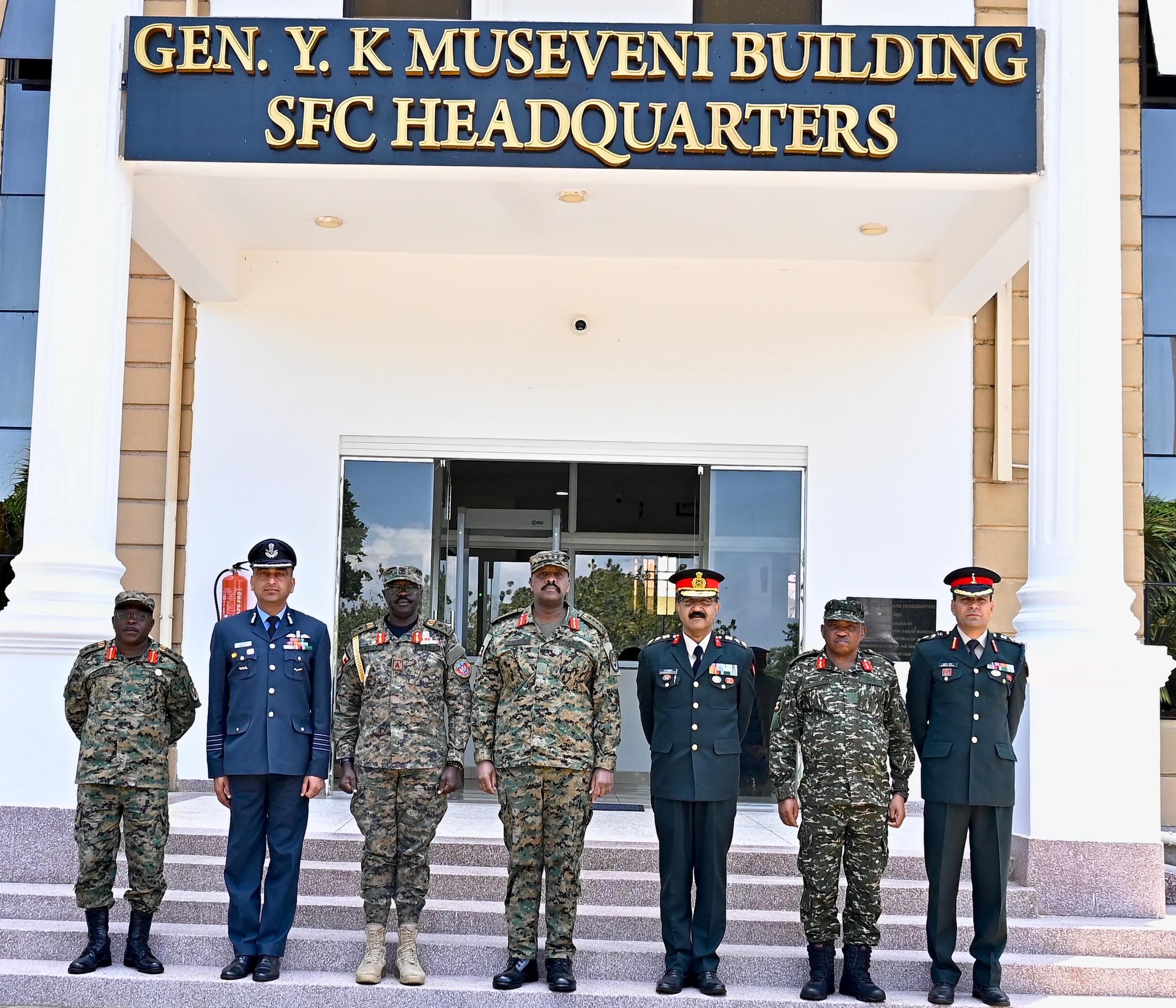 Gen Kainerugaba Welcomes New Indian Military Advisory Team