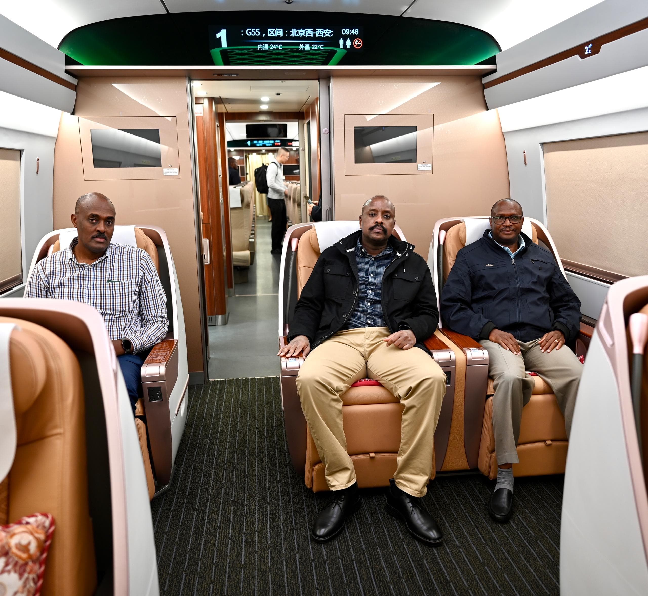 CDF’s Delegation Experiences Chinese High-Speed Bullet Train