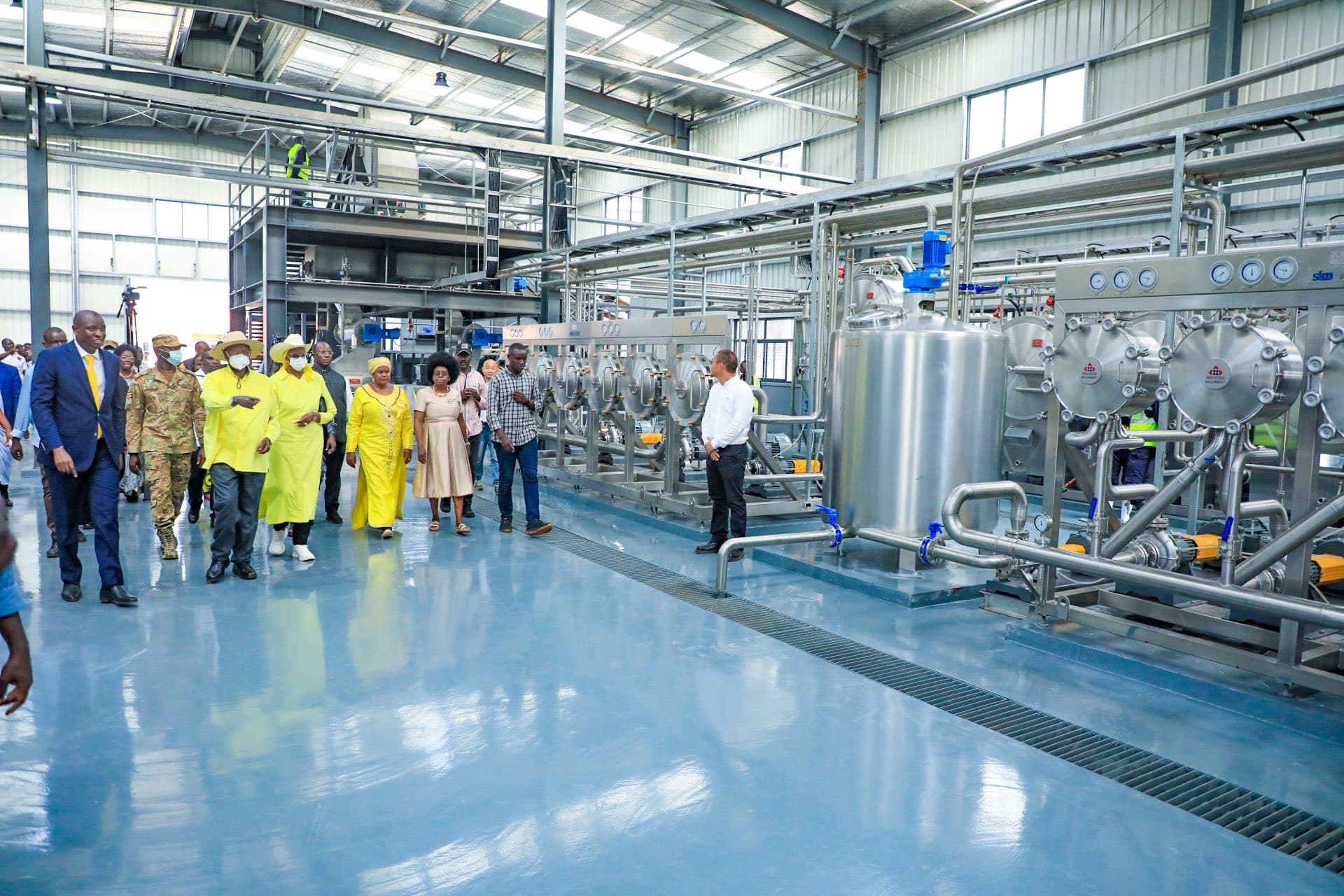 Museveni Opens Starch Manufacturing Factory in Kamuli District