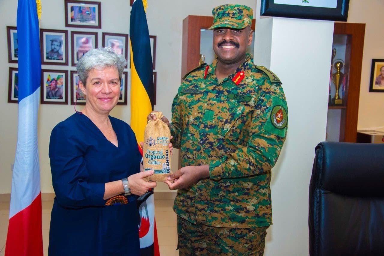 Gen Kainerugaba Discusses Bilateral Ties with French Ambassador