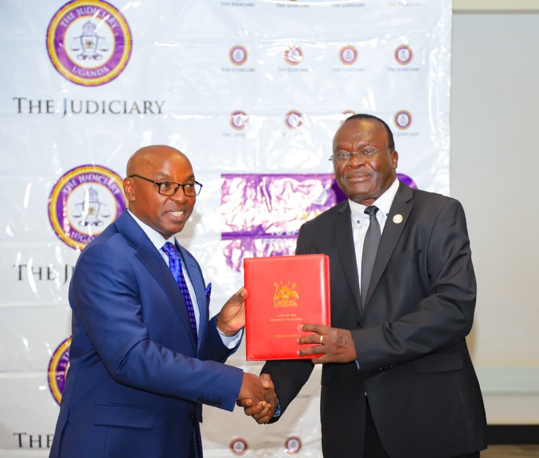 Chief Justice Owiny-Dollo Retires, Hands Over Judiciary Office