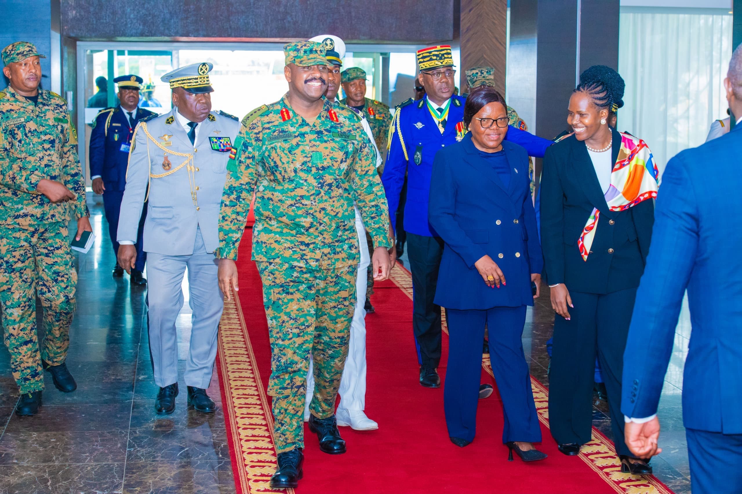Gen. Kainerugaba Lands in Gabon for Independence Day Celebrations