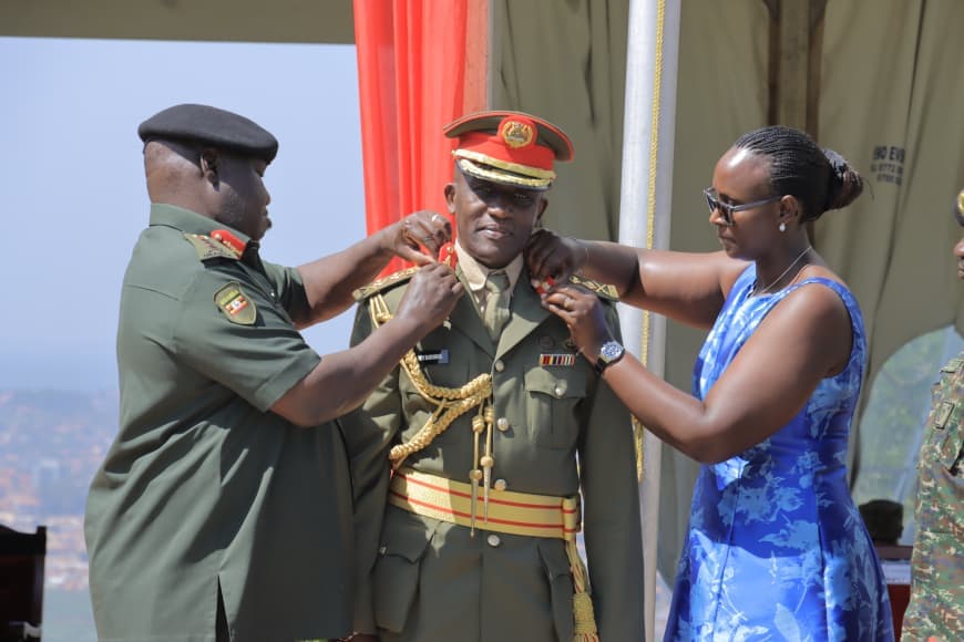 Promoted UPDF Officers Urged to Lead By Example