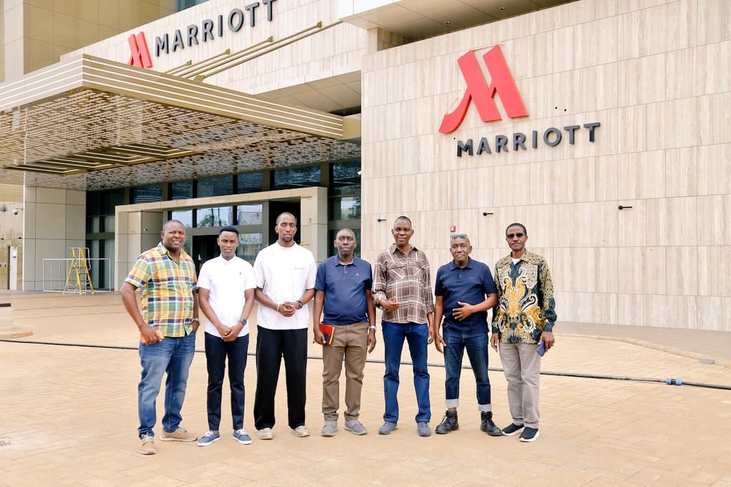 Kampala Marriott Hotel twin towers in Nsambya