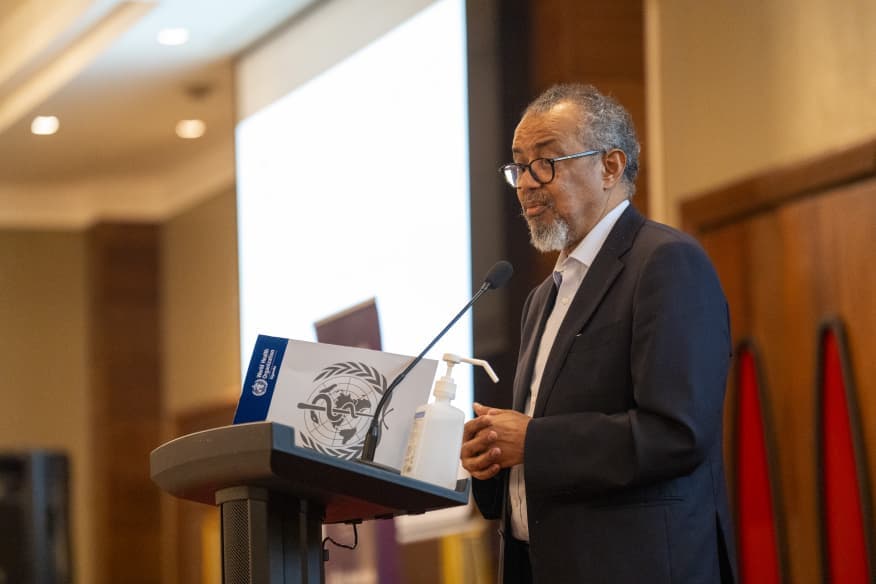 WHO Director-General Dr. Tedros Adhanom Ghebreyesus.