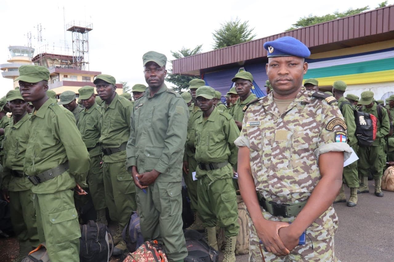 CAR Troops Return Home after Completing Infantry Training in Uganda