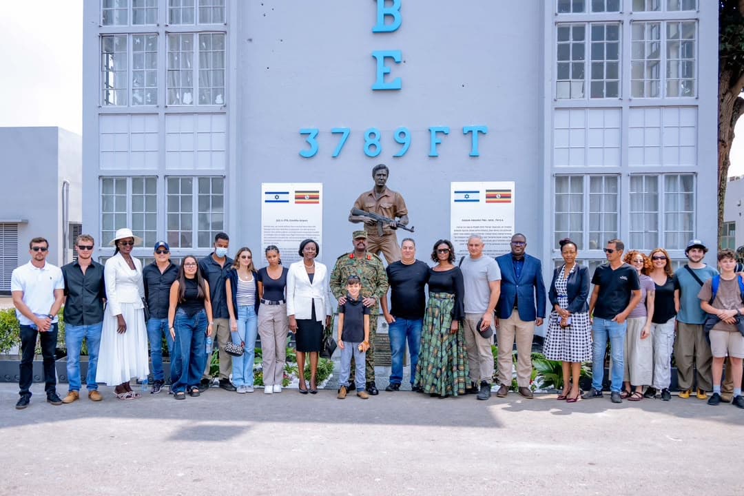 Gen Kainerugaba Unveils Monument to Yoni Netanyahu at Old Entebbe Terminal, Reaffirms Uganda-Israel Ties