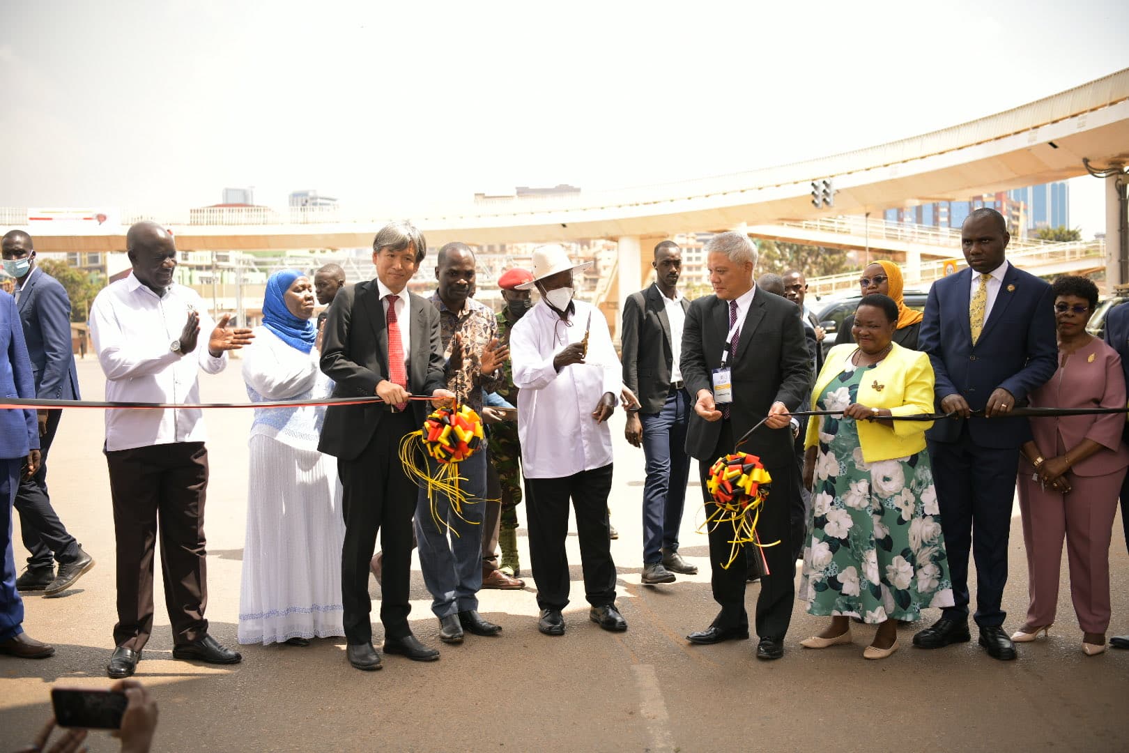 Museveni Commissions Lot 1 of Kampala Flyover Project