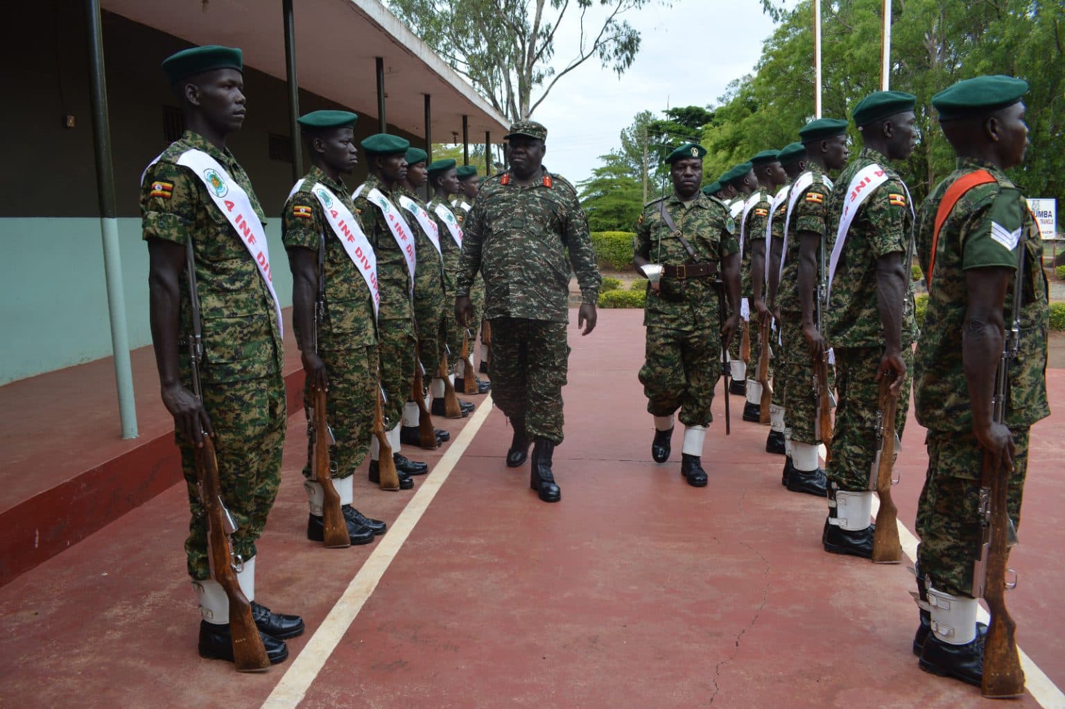 UPDF Deputy Chief Commends 4 Infantry Division’s Discipline Ahead of CDF Drill Competition