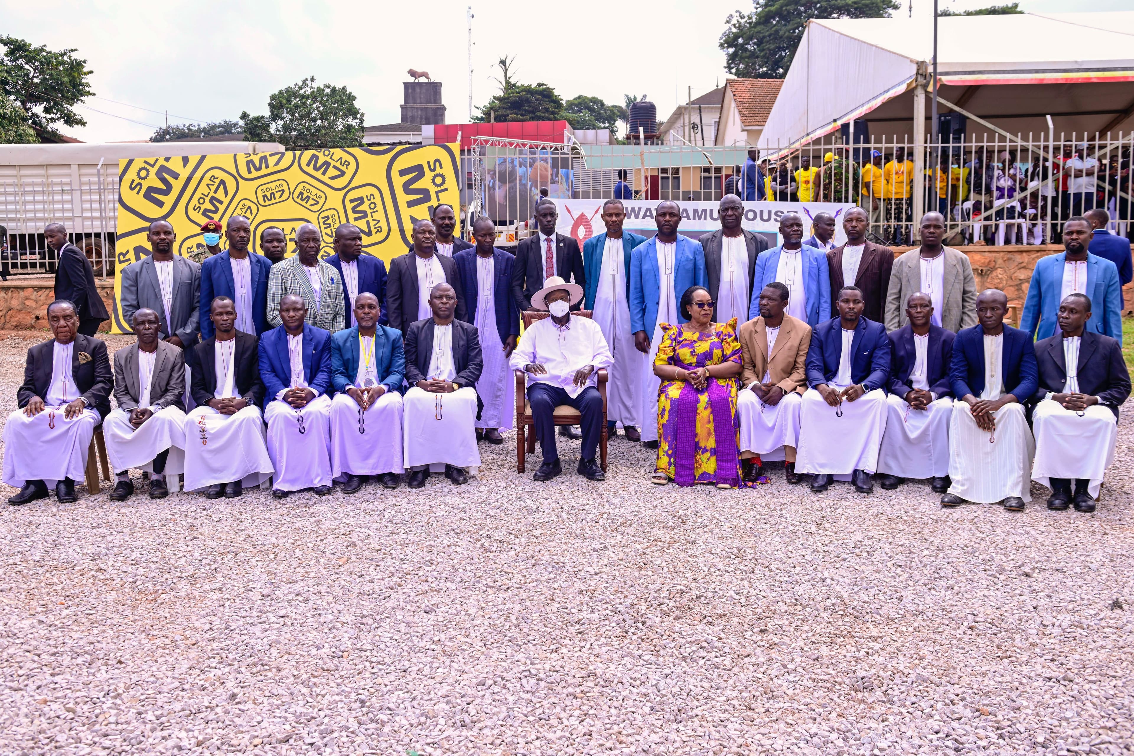 Museveni Launches Construction of Buganda Clan Leaders’ Headquarters