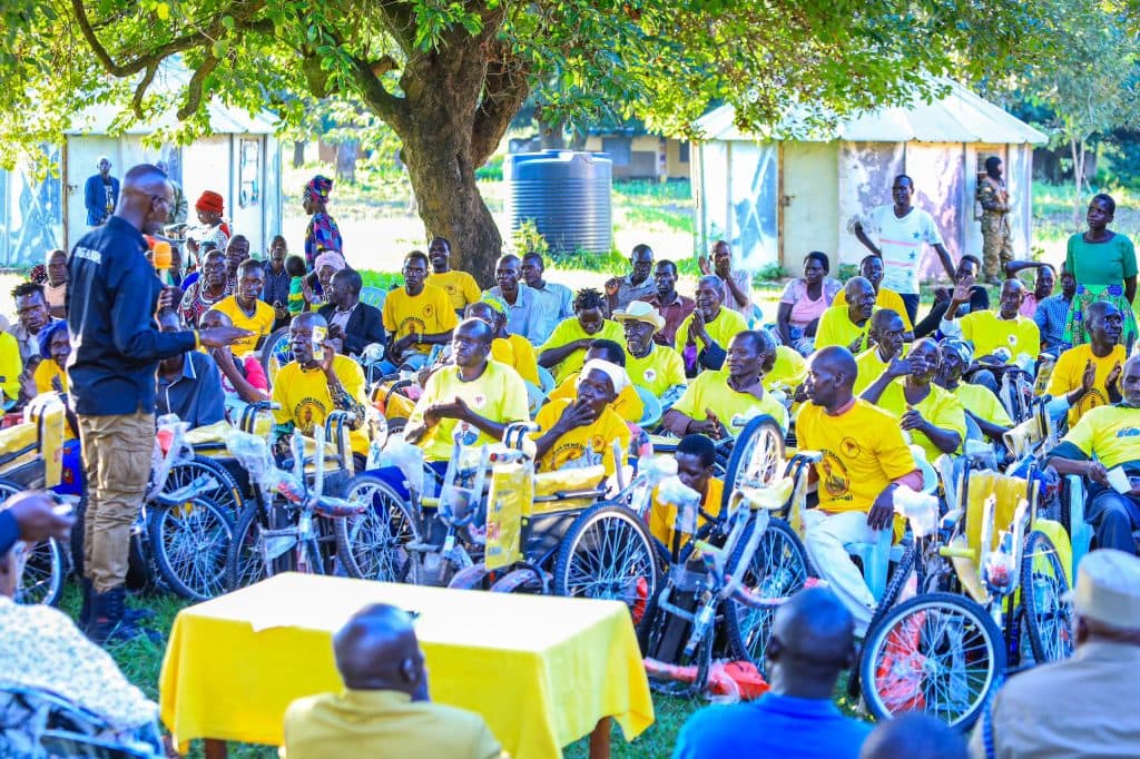 Obua Donates Wheelchairs to Ease Mobility for PWDs in Alebtong