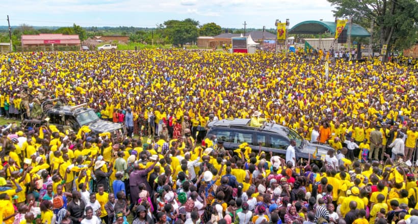 Museveni Vows to Resolve Acholi’s Challenges, Reaffirms Free Education Policy in Nwoya