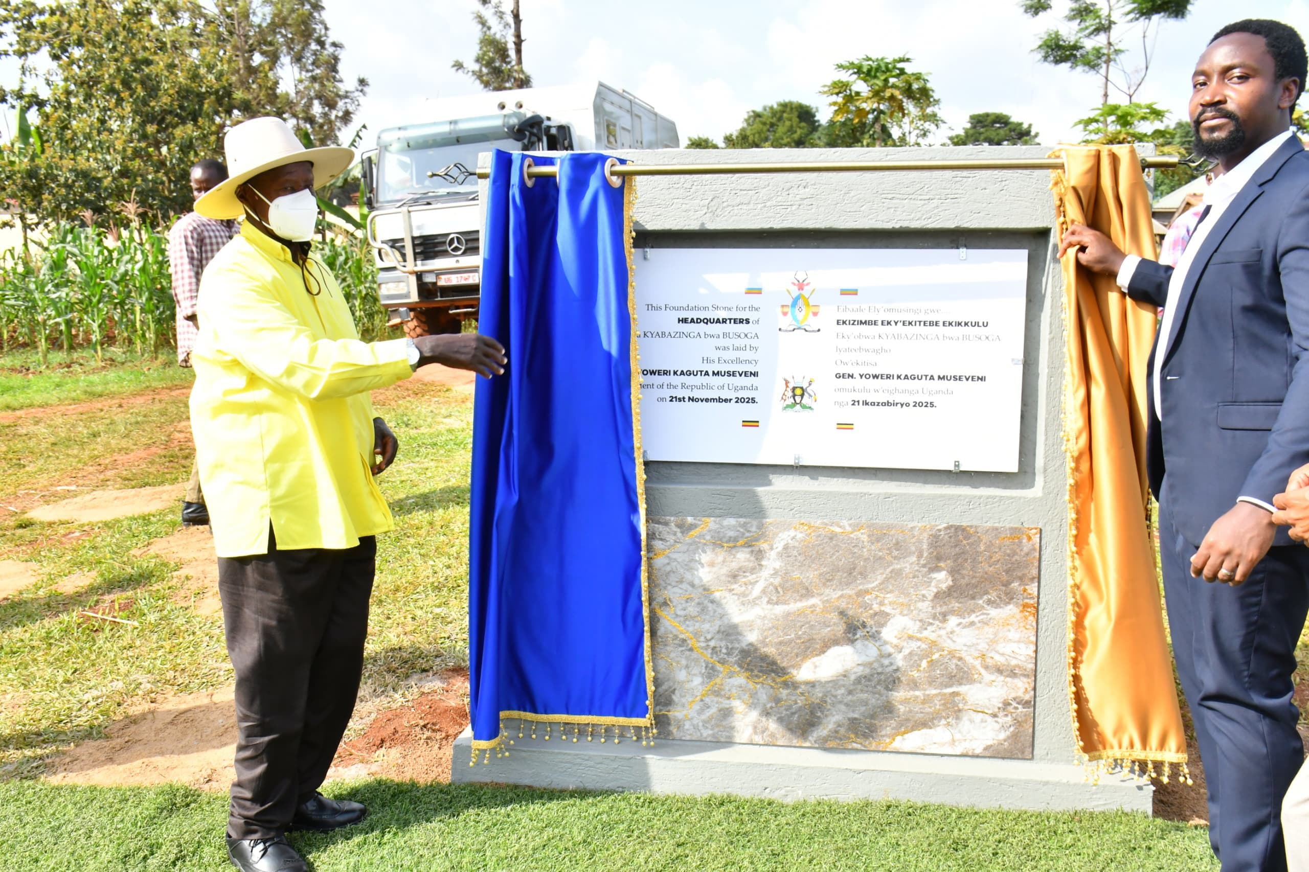 Museveni Lays Foundation Stone for New Busoga Kingdom Headquarters