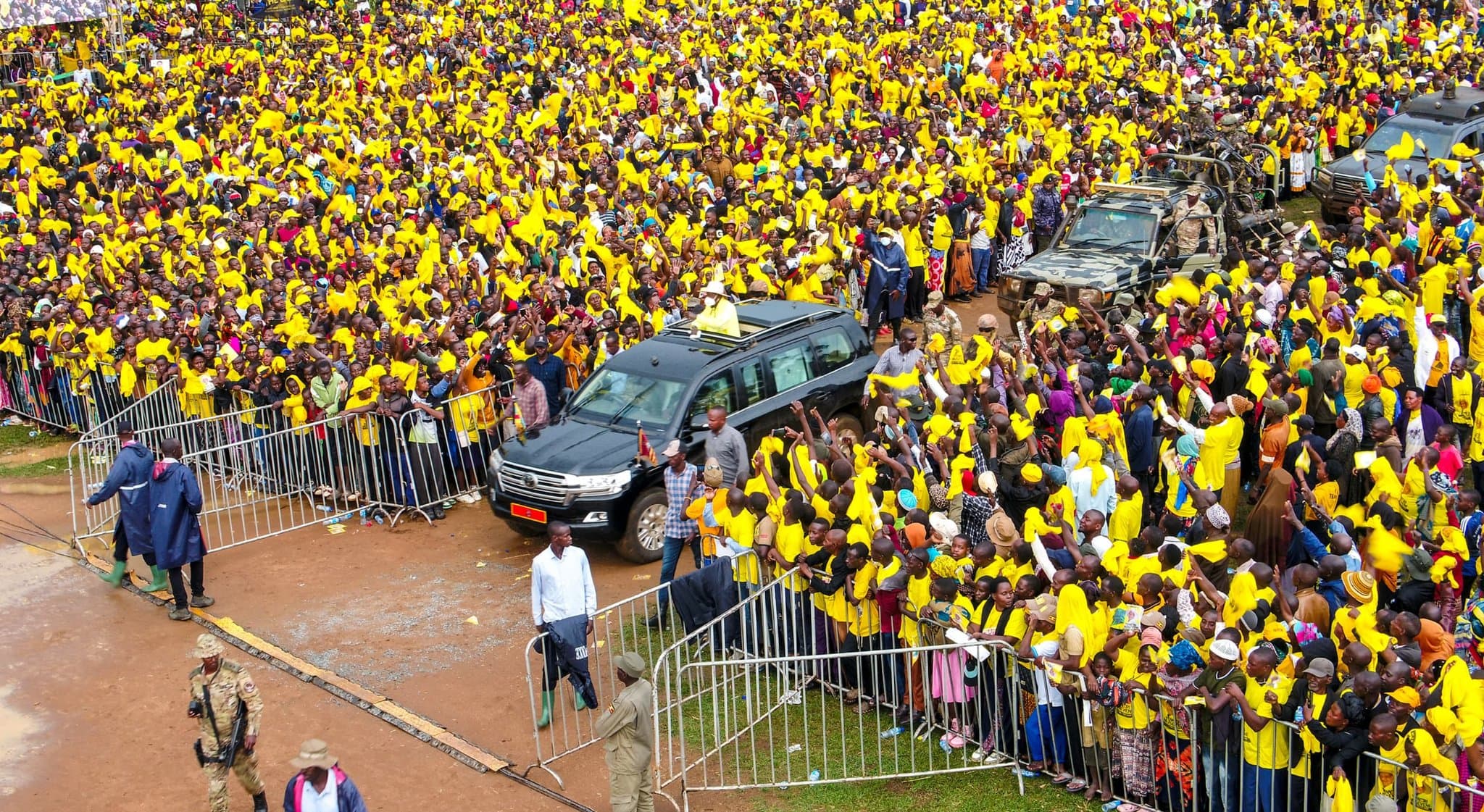 Peace Cited as Pillar for Refugee Haven as Museveni Rallies Residents of Bukomansimbi